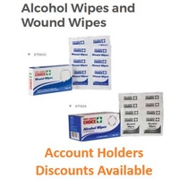 Alcohol Wipes and Wound Wipes