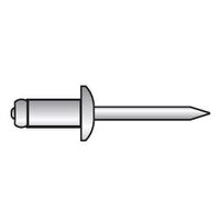 Aluminium 5056 Rivets, Steel Stem Zinc Plated - Truss Head