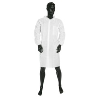 White Disposable Labcoat - No Pockets