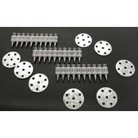 Battery Nailer Consumable Pack:- 2,000 x 17mm nails & 2,000 25m washers (NO GAS)