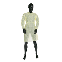Clinical Isolation Gown Elastic Cuff Non Sterile (10pcs Packs/50pcs per Carton) 