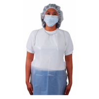 Apron PE White 61cm x 122cm Long 1,000pcs (100pcs x 10)