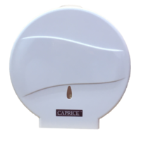 Jumbo Toilet Roll Dispenser, White ABS Plastic (DPJW)