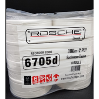 Rosche Classic 2Ply 300mtr Jumbo Toilet Tissue (6705D)