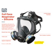 Medium STS Full Face Respirator Mask - Silicone RCX01-M