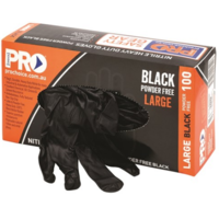 X-LARGE Extra HD Black Powder Free Nitrile