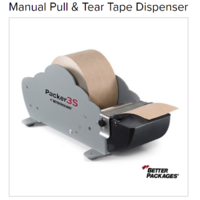 Manual Pull & Tear Tape Dispenser Better Packages BP-P3S