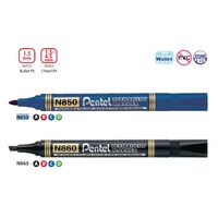 Pentel Permanent Marker N850 (Bullet)/N860(Chisel) Range (Dozen)