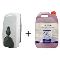 38 COMBO ABS Dispenser & 5ltr RosetySoft Soap 