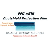 Blue Ductshield Protection Film AKA Adhesive Non Stretch Pallet Wrap 60mtr