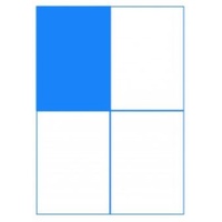 Laser Labels (105mm×147.6mm) 4UP per page (100 Sheets/400 Labels)