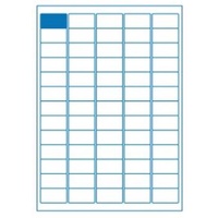 Laser Labels (38mmx21mm) 65UP per page (100 Sheets/6,500 Labels)