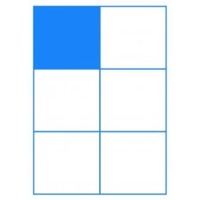 Laser Labels (99.1mm×93.1mm) 6UP per page (500 Sheets/3,000 Labels)