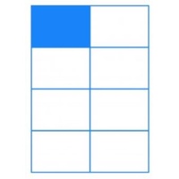 Laser Labels (105mm×73.8mm) 8UP per page (100 Sheets/800 Labels)