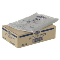 72-77Ltr Black Contractor Grade Bin Liners (76cm x 90cm) 250pcs/Flat pack (BL72MGH16)