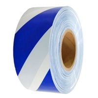 75mm x 100mtr Blue/White Barrier Tape Range (Non Adhesive)