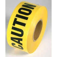 75mm x 100mtr "Caution" ( Non Adhesive)