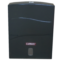 Black Interleaved Towel Dispenser (ABS Plastic)