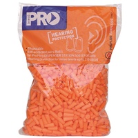 Uncorded "Bullet" Ear Plugs. 500 pairs loose in bag. Refill for dispenser. EPDS500R