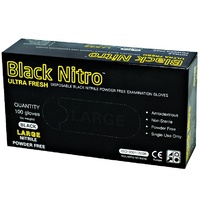 Black Nitrile - Powder Free - Large