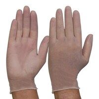 Pro Clear Vinyl Gloves Powder Free - Medium