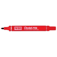 Pentel Permanent Marker (N50-B) Bullet/Red