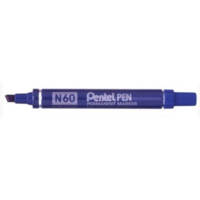 Pentel Permanent Marker (N60-C) Chisel/Blue