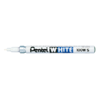 Pentel Permanent White Marker (100W S) approx 1mm line