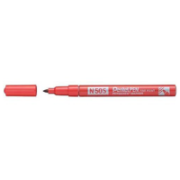 Pentel Permanent Marker Aluminium Barrel Fine Point  (N50S-B) Red