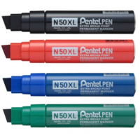 Pentel X-Large Permanent Marker Aluminium Barrel Range N50XL