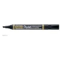 Pentel Permanent Marker (N860-A) 1.5-4.5mm Chisel Point Black
