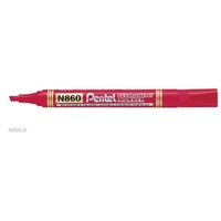 Pentel Permanent Marker (N860-B) 1.5-4.5mm Chisel Point Red