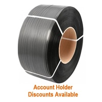 Polypropylene Strapping Heavy Band (200mm Internal Core) - Black 19mm x 1,000mtr