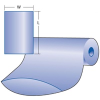 125mm width x 100um thick, 12.5kg (542m) Clear/Food Grade