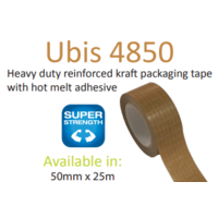 Ubis 4850 Reinforced Kraft Heavy Duty Packaging Tape 48mm x 25m