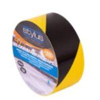 PVC Safety Floor Marking Tape 48mm x 33m - Black/YELLOW (PVCFMT-BY)