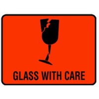 Glass with Glass Ripper Labels (72mm x 100mm)