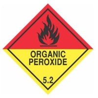 "Organic Peroxide 5.2" PVC/Ripper Label 100mm x 96mm x 50mtr (500pcs)