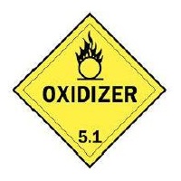 "Oxidizer 5.1" PVC/Ripper Label 100mm x 96mm x 50mtr (500pcs)