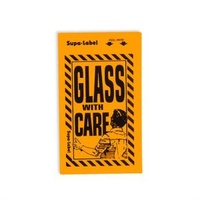 Glass With Care - Fluro Orange