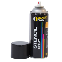 Stencil Spray Black 350g