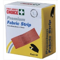 Premium Adhesive Fabric Strip (Extra Wide Strips) Pack 50