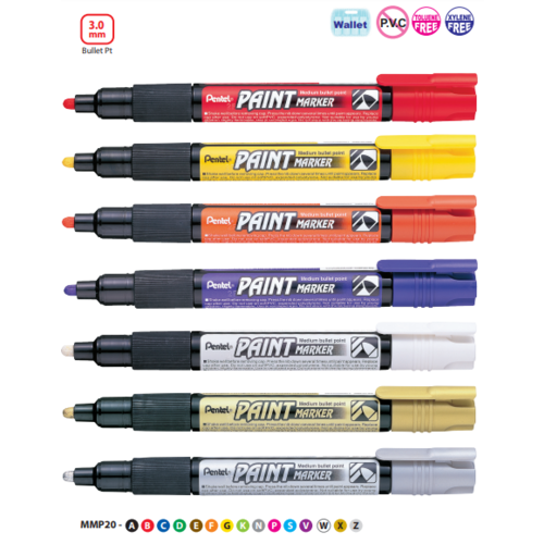 Pentel MMP20 Permanent Paint Marker Brown